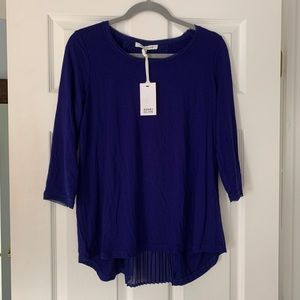 3/4 sleeve royal blouse